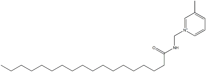1-(Stearoylaminomethyl)-3-methylpyridinium Struktur