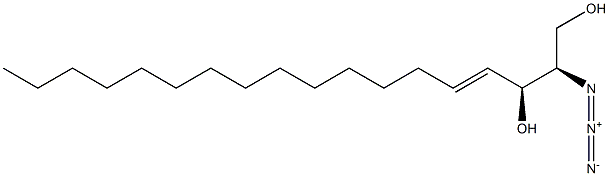 (2R,3S,4E)-2-Azido-4-octadecene-1,3-diol Structure