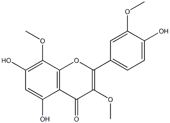 3,3',8-Trimethoxy-4',5,7-trihydroxyflavone Structure