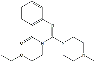 2-(4-Methylpiperazin-1-yl)-3-(2-ethoxyethyl)quinazolin-4(3H)-one Struktur