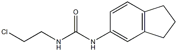 1-(5-Indanyl)-3-(2-chloroethyl)urea Struktur