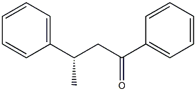 (3S)-1,3-ジフェニルブタン-1-オン 化学構造式