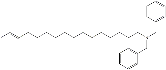 (14-Hexadecenyl)dibenzylamine 结构式