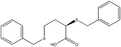 [R,(+)]-2,4-Bis(benzylthio)butyric acid Struktur