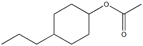 酢酸4-プロピルシクロヘキシル 化学構造式