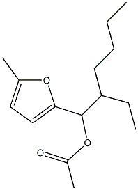 Acetic acid 3-heptyl-5-methylfuran-2-ylmethyl ester Struktur
