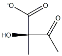 (R)-2-Hydroxy-2-methyl-3-oxobutyric acid anion Struktur