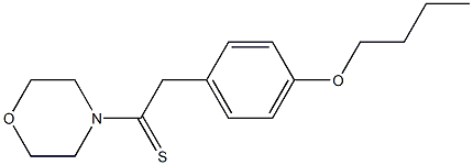 4-(p-Butoxyphenylthioacetyl)morpholine Struktur