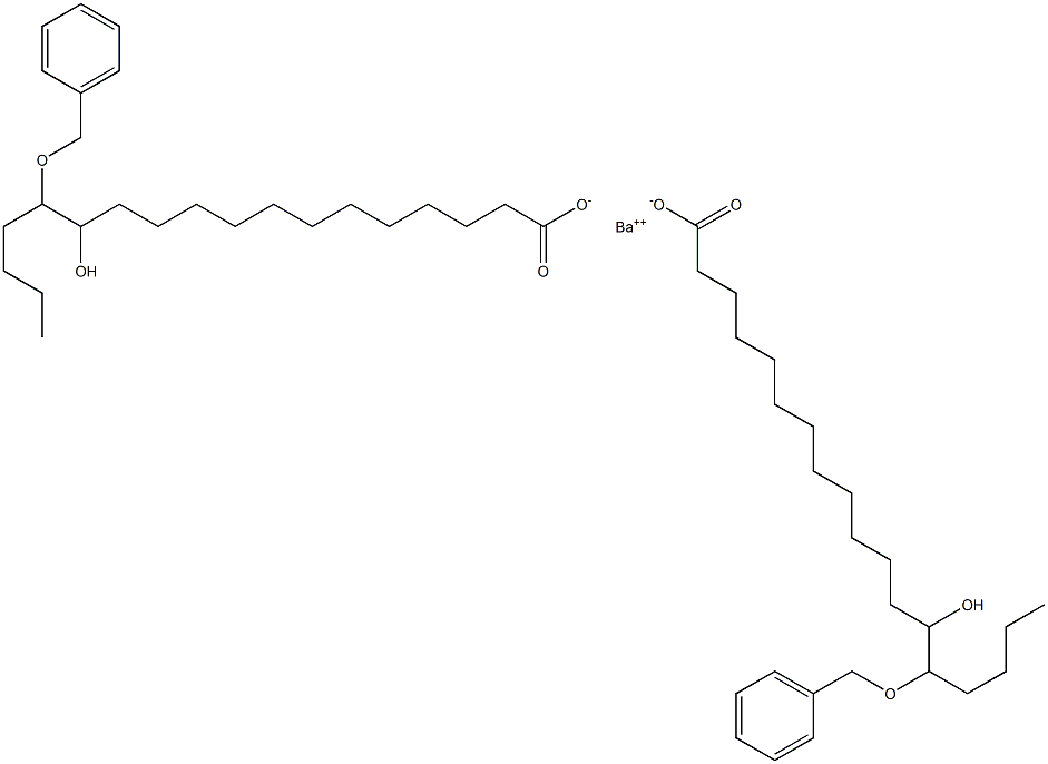 Bis(14-benzyloxy-13-hydroxystearic acid)barium salt