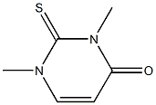1,2-ジヒドロ-1,3-ジメチル-2-チオキソピリミジン-4(3H)-オン 化学構造式