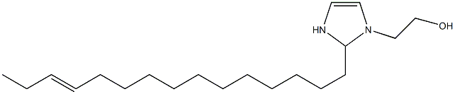 2-(12-Pentadecenyl)-4-imidazoline-1-ethanol Structure