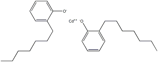 Cadmium bis(2-heptylphenolate) Struktur