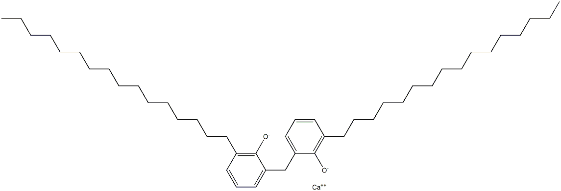 Calcium 2,2'-methylenebis(6-hexadecylphenoxide) Structure