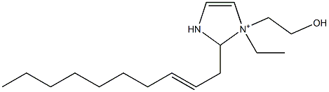 2-(2-Decenyl)-1-ethyl-1-(2-hydroxyethyl)-4-imidazoline-1-ium Structure