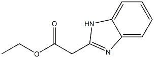 1H-ベンゾイミダゾール-2-酢酸エチル 化学構造式