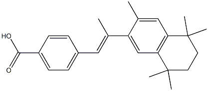 4-[(E)-2-(1,1,4,4,7-Pentamethyltetralin-6-yl)-1-propenyl]benzoic acid Structure