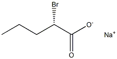 [S,(-)]-2-Bromovaleric acid sodium salt Struktur