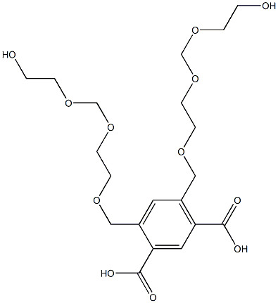 4,6-Bis(9-hydroxy-2,5,7-trioxanonan-1-yl)isophthalic acid Structure