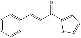 (E)-1-(2-チエニル)-3-フェニル-2-プロペン-1-オン 化学構造式