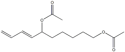 (3E)-5,10-ジアセトキシ-1,3-デカジエン 化学構造式