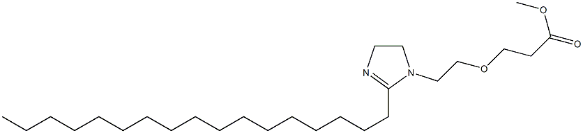 2-ヘプタデシル-1-[2-(2-メトキシカルボニルエトキシ)エチル]-2-イミダゾリン 化学構造式