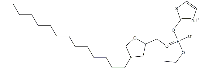 Phosphoric acid O-[(tetrahydro-4-tetradecylfuran)-2-ylmethyl]-O-[2-(thiazolium-3-yl)ethyl] ester