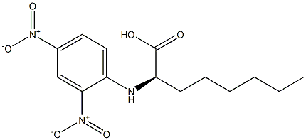 (2R)-2-(2,4-Dinitrophenylamino)octanoic acid Struktur