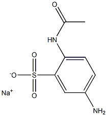 2-アセチルアミノ-5-アミノベンゼンスルホン酸ナトリウム 化学構造式