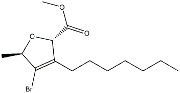  (2S,5R)-3-Heptyl-4-bromo-5-methyl-2,5-dihydrofuran-2-carboxylic acid methyl ester