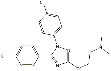 1,5-Bis(4-chlorophenyl)-3-(2-dimethylaminoethoxy)-1H-1,2,4-triazole Structure