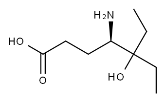 [R,(-)]-4-Amino-5-ethyl-5-hydroxyheptanoic acid Structure