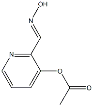 Acetic acid [2-[(hydroxyimino)methyl]-3-pyridinyl] ester Structure