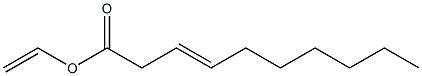 3-Decenoic acid ethenyl ester Structure