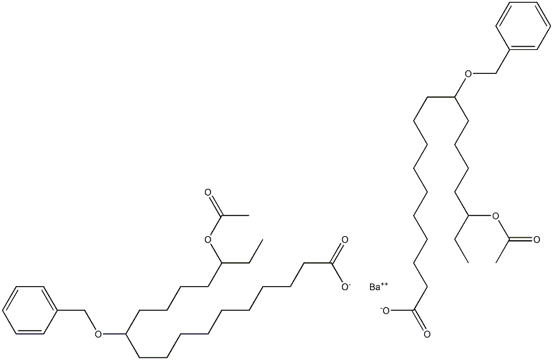 Bis(11-benzyloxy-16-acetyloxystearic acid)barium salt