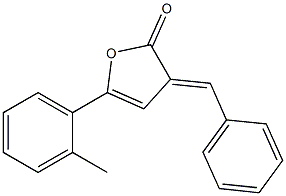 (3E)-3-(Benzylidene)-5-[2-methylphenyl]furan-2(3H)-one Structure