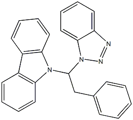 1-(1H-Benzotriazol-1-yl)-1-(9H-carbazol-9-yl)-2-phenylethane Struktur