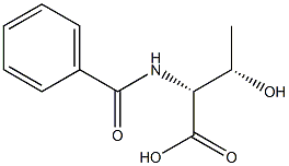(2R,3S)-2-(ベンゾイルアミノ)-3-ヒドロキシ酪酸 化学構造式