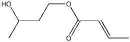 (E)-2-Butenoic acid (3-hydroxybutyl) ester Struktur