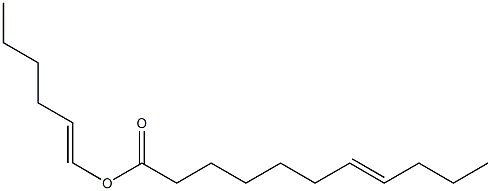 7-Undecenoic acid 1-hexenyl ester Struktur