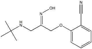  1-(2-Cyanophenoxy)-3-tert-butylaminoacetone (Z)-oxime