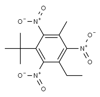 5-tert-Butyl-3-ethyl-2,4,6-trinitrotoluene 结构式