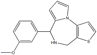6-(3-Methoxyphenyl)-5,6-dihydro-4H-pyrrolo[1,2-a]thieno[2,3-f][1,4]diazepine