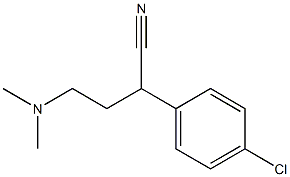 2-(p-クロロフェニル)-4-(ジメチルアミノ)ブチロニトリル 化学構造式