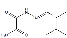 [R,(-)]-2-Ethyl-3-methylbutyraldehyde (2-amino-1,2-dioxoethyl)hydrazone Struktur