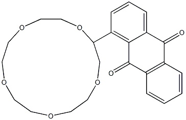 1-(1,4,7,10,13-Pentaoxacyclopentadecan-2-yl)anthracene-9,10-dione Struktur