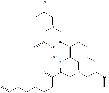 Bis[N-(2-hydroxypropyl)-N-(7-octenoylaminomethyl)glycine]calcium salt