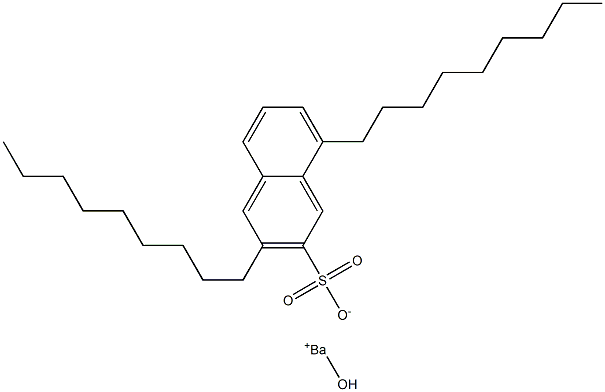 3,8-Dinonyl-2-naphthalenesulfonic acid hydroxybarium salt Structure