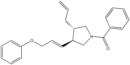  (3S,4S)-4-Allyl-3-(3-phenoxy-1-propenyl)-1-benzoylpyrrolidine