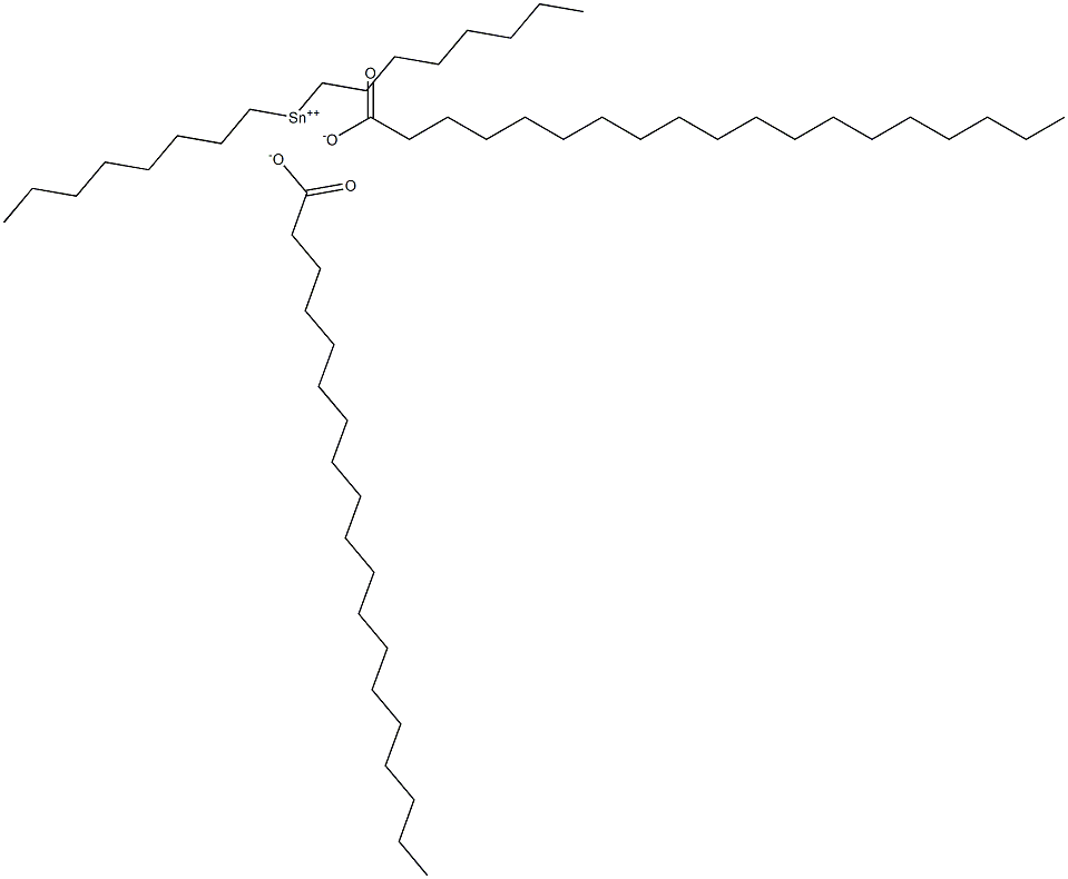 Dinonadecanoic acid dioctyltin(IV) salt Structure