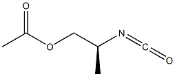 (+)-Acetic acid (S)-2-isocyanatopropyl ester Struktur